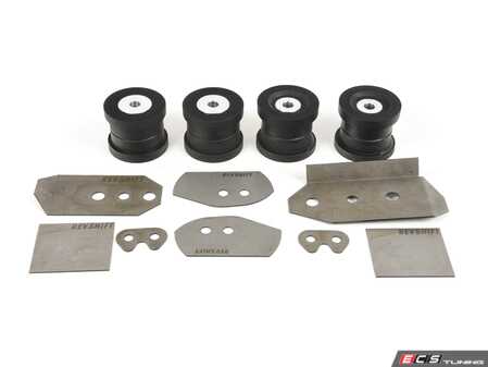 ES#4772524 - SBRC-E46-80A - Subframe Bushing/Reinforcement Combo Kit - Street  - Includes polyurethane subframe bushings and subframe reinforcement plates. - Revshift - BMW