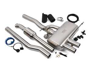 ES#3676046 - MNF53-DS11M - ARMYTRIX Stainless Steel Valvetronic Catback Exhaust System - Dual Matte Black Tips F56/F57 - Hear and feel the power with this free flow system - Armytrix - MINI