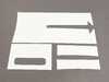 ES#3153757 - 51142414311 - Dual Sport Stripes - White - For the Hood and Trunk - Genuine MINI - MINI