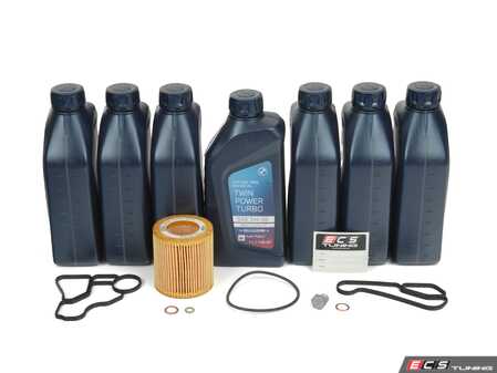 ES#3603671 - 11427537293kt3 - Oil Filter Housing Gasket Replacement Kit - Includes everything for a oil filter housing gasket change and oil service - Genuine BMW - BMW