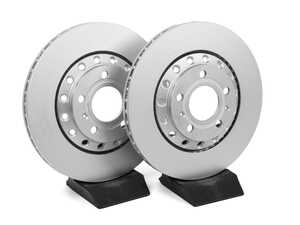 ES#5425583 - 4e0615601k4KT - Rear Smooth Monobloc Brake Rotor - Pair - Restore the stopping power in your vehicle. OEM Supplier! - SHW Performance - Audi Volkswagen