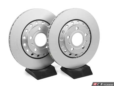ES#5425583 - 4e0615601k4KT - Rear Smooth Monobloc Brake Rotor - Pair - Restore the stopping power in your vehicle. OEM Supplier! - SHW Performance - Audi Volkswagen