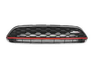 ES#4215130 - 51135A1A148 - JCW Grille LCI With Red Stripe - Complete front main grille with JCW logo, newer design - Genuine MINI - MINI
