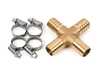 ES#4656841 - 17127518613KT - Distribution Piece - Brass With Clamps  - Located near the double coolant pipes, upgrade kit - Bremmen Parts - MINI