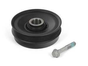 ES#4214840 - 11237525135KT2 - Crank Pulley With Dampener And Bolt Kit - Main crank pulley that is rotationally balanced - Assembled By ECS - MINI