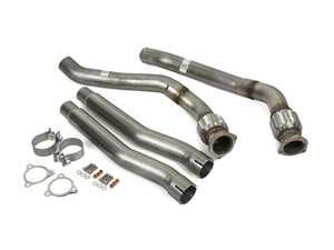 ES#4043946 - 3220-11016 - AWE Non-Resonated Downpipes - B8 Q5/SQ5 3.0T - Hand crafted from T304 Stainless and will produce a distinctive, more aggressive sound when coupled with the AWE Touring Edition Exhaust - AWE - Audi