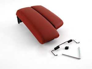 ES#1877014 - 51169187224 - Split Center Armrest - Red Brown Dakota Leather - Featuring a sliding driver's side armrest - Genuine BMW - BMW