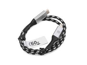 ES#4910730 - 000051446CB - Premium USB Adapter Cable - USB-C - USB-C to right-angle USB-C - Genuine Volkswagen Audi - Audi Volkswagen