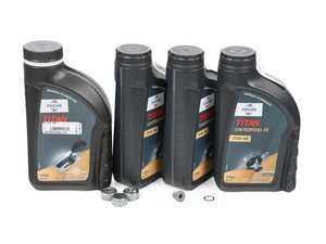 ES#5445543 - W205TCASEKT1 - Differential & Transfer Case Service Kit - Includes 3 liters of MB Spec 235.7 differential fluid and 1 liter of MB Spec 236.15 transfer case fluid. - Fuchs - Mercedes Benz