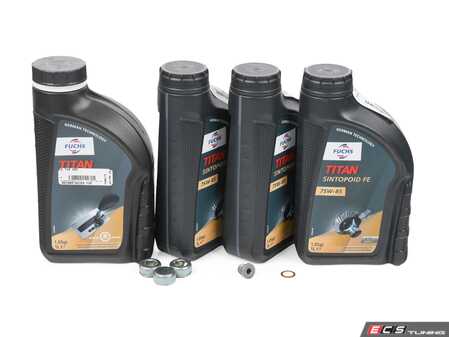 ES#5445543 - W205TCASEKT1 - Differential & Transfer Case Service Kit - Includes 3 liters of MB Spec 235.7 differential fluid and 1 liter of MB Spec 236.15 transfer case fluid. - Fuchs - Mercedes Benz