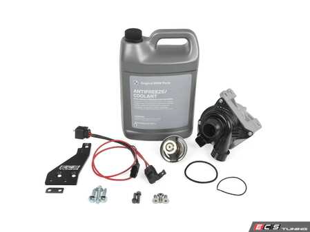 ES#5425480 - 044952la05KT - Performance Water Pump & Thermostat Kit - Includes ECS N54 400W water pump conversion, 74*C thermostat, installation hardware and coolant! - Assembled By ECS - BMW