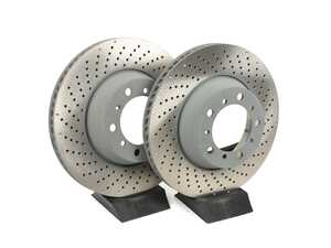 ES#5425643 - 9P1615601KT2 - Rear Brake Rotors - Pair (330x28) - Restore the stopping power in your vehicle. OEM Supplier! - SHW Performance - Porsche