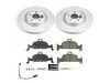 ES#4794804 - CRK8551 - Power Stop Z23 Evolution Sport Front Brake Kit (338mm) - A direct-fit upgrade with GEOMET coated plain rotors and low-dust carbon-fiber ceramic pads. - Power Stop - Audi