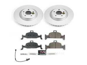 ES#4794804 - CRK8551 - Power Stop Z23 Evolution Sport Front Brake Kit (338mm) - A direct-fit upgrade with GEOMET coated plain rotors and low-dust carbon-fiber ceramic pads. - Power Stop - Audi