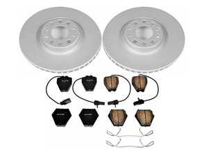 ES#3989367 - CRK948 - Power Stop Z23 Evolution Front Brake Kit (321mm) - A direct-fit front brake upgrade with GEOMET coated rotors and low-dust carbon-fiber ceramic pads. - Power Stop - Audi