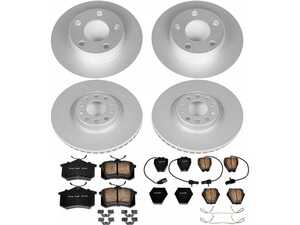 ES#3989368 - CRK950 - Power Stop Z23 Evolution Sport Front & Rear Brake Kit (321mm/255mm) - A complete, direct-fit brake upgrade featuring GEOMET coated rotors and low-dust carbon-fiber ceramic pads. - Power Stop - Audi