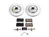 ES#4795008 - CRK9025 - Power Stop Z23 Evolution Sport Front Brake Kit (345mm) - A direct-fit upgrade with GEOMET coated plain rotors and low-dust carbon-fiber ceramic pads. - Power Stop - Audi