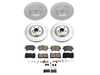 ES#4795009 - CRK9026 - Power Stop Z23 Evolution Sport Front & Rear Brake Kit (345mm/330mm) - A direct-fit upgrade with GEOMET coated plain rotors and low-dust carbon-fiber ceramic pads. - Power Stop - Audi