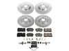 ES#4798590 - K9026 - Power Stop Z23 Evolution Sport Front & Rear Brake Kit (345mm/330mm) - A direct-fit performance upgrade with drilled & slotted zinc-plated rotors and low-dust carbon-fiber ceramic pads. - Power Stop - Audi
