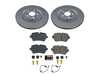 ES#4794664 - CRK8221 - Power Stop Z23 Evolution Sport Rear Brake Kit (350mm) - A direct-fit upgrade with GEOMET coated plain rotors and low-dust carbon-fiber ceramic pads. - Power Stop - Audi