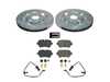 ES#4798223 - K8221 - Power Stop Z23 Evolution Sport Rear Brake Kit (350mm) - A direct-fit performance upgrade with drilled & slotted zinc-plated rotors and low-dust carbon-fiber ceramic pads. - Power Stop - Audi