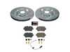 ES#4798393 - K8571 - Power Stop Z23 Evolution Sport Rear Brake Kit (350mm) - A direct-fit performance upgrade with drilled & slotted zinc-plated rotors and low-dust carbon-fiber ceramic pads. - Power Stop - Audi