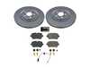 ES#4794807 - CRK8571 - Power Stop Z23 Evolution Sport Rear Brake Kit (350mm) - A direct-fit upgrade with GEOMET coated plain rotors and low-dust carbon-fiber ceramic pads. - Power Stop - Audi