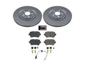 ES#4794807 - CRK8571 - Power Stop Z23 Evolution Sport Rear Brake Kit (350mm) - A direct-fit upgrade with GEOMET coated plain rotors and low-dust carbon-fiber ceramic pads. - Power Stop - Audi