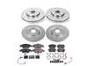 ES#4798537 - K8883 - Power Stop Z23 Evolution Sport Front & Rear Brake Kit (320mm/330mm) - A direct-fit performance upgrade with drilled & slotted zinc-plated rotors and low-dust carbon-fiber ceramic pads. - Power Stop - Audi