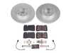 ES#4794927 - CRK8821 - Power Stop Z23 Evolution Sport Front Brake Kit (330mm) - A direct-fit upgrade with GEOMET coated plain rotors and low-dust carbon-fiber ceramic pads. - Power Stop - Volkswagen
