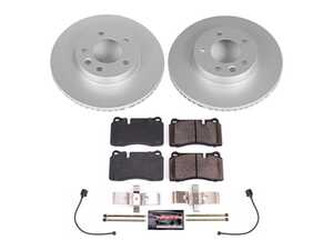 ES#4794927 - CRK8821 - Power Stop Z23 Evolution Sport Front Brake Kit (330mm) - A direct-fit upgrade with GEOMET coated plain rotors and low-dust carbon-fiber ceramic pads. - Power Stop - Volkswagen