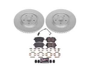 ES#4794946 - CRK8850 - Power Stop Z23 Evolution Sport Rear Brake Kit (330mm) - A direct-fit upgrade with GEOMET coated plain rotors and low-dust carbon-fiber ceramic pads. - Power Stop - Audi