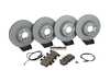 ES#3047780 - 34106787490KT4 - Front & Rear Brake Service Kit - Featuring Zimmermann coated rotors and ECS DD23 Daily Driver ceramic pads - Assembled By ECS - BMW