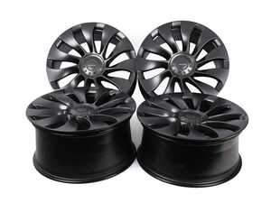 ES#5433776 - 1188227-00-bKT - 21" Model Y UltraTurbine Staggered Set Of 4 - Matte Grey - EVANNEX - 