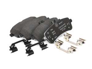 ES#4357075 - 0004204604 - Rear Brake Pad Set - Includes shims and all hardware needed for installation - Genuine Mercedes Benz - Mercedes Benz