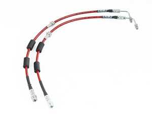 ES#5395798 - 060373LA01 - Exact-Fit Stainless Steel Brake Lines - Front - Front set of DOT-compliant lines for an improved pedal feel - ECS - Audi