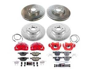 ES#4800161 - KC6415 - PowerStop Z23 Evolution Sport Brake Upgrade Kit - Z23 brake upgrade with red calipers for 550i Gran Turismo. - Power Stop - BMW