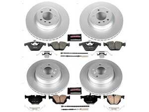 ES#3989084 - CRK6059 - Z23 Evolution Coated Brake Kit - Front and Rear - Replaces your aging factory components with high-quality, carbon-fiber ceramic pads and cross-drilled, slotted rotors. - Power Stop - BMW