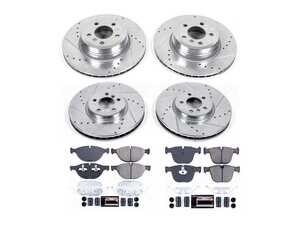 ES#4798325 - K8442 - PowerStop Z23 Evolution Sport Brake Upgrade Kit - Z23 sport brake kit with drilled/slotted rotors for X6 50i - Power Stop - BMW