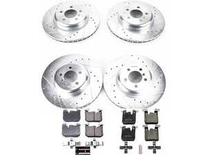 ES#3990305 - K7436 - Z23 Evolution Brake Kit - Front and Rear - For the daily driver who wants a bit more "bite" without the noise of a race track pad. - Power Stop - BMW