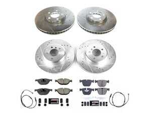 ES#4798522 - K8849 - PowerStop Z23 Evolution Sport Brake Upgrade Kit - Complete Z23 brake upgrade with drilled/slotted rotors for F01/F02 740. - Power Stop - BMW