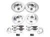 ES#4798536 - K8882-26 - Z26 Street Warrior Brake Upgrade Kit - "Complete 4-wheel drilled rotors and carbon-fiber pads for BMW E9X wagons and convertibles. - Power Stop - BMW