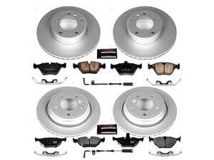 ES#3988825 - CRK2747 - Z23 Evolution Sport Coated Brake Upgrade Kit - Front & Rear - Designed as a complete "bolt-on" upgrade, this kit eliminates the guesswork of matching pads and rotors. - Power Stop - BMW