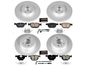 ES#3989119 - CRK6162 - Z23 Evolution Coated Brake Kit - Front and Rear - Provides a significant increase in braking torque without sacrificing everyday drivability. - Power Stop - BMW