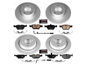 ES#3988824 - CRK2746 - Z23 Evolution Sport Brake Upgrade Kit - Front & Rear - This all-in-one solution replaces your stock rotors and pads with a high-performance pairing designed to handle heat better and stop shorter. - Power Stop - BMW