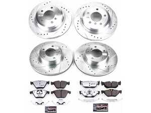 ES#3990074 - K6074-26 - Z26 Street Brake Kit - Front and Rear BMW 328i xDrive 2012-2011 - Complete front and rear performance carbon-fiber braking for your 328xi. - Power Stop - BMW