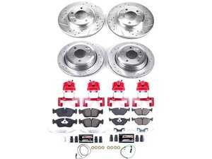 ES#4800548 - KC874 - PowerStop Z23 Evolution Sport Brake Upgrade Kit - Complete Z23 brake kit with red calipers for 325xi AWD - Power Stop - BMW