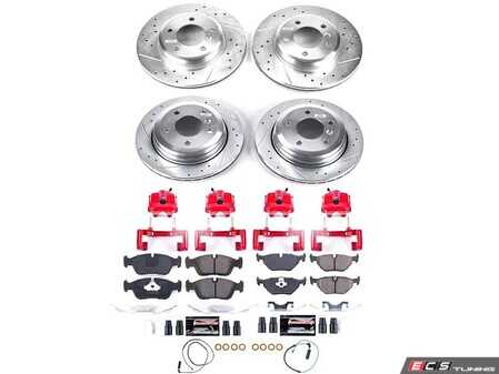 ES#4800548 - KC874 - PowerStop Z23 Evolution Sport Brake Upgrade Kit - Complete Z23 brake kit with red calipers for 325xi AWD - Power Stop - BMW
