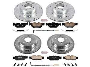 ES#3156897 - K4103 - Z23 Evolution Sport Brake Upgrade Kit - Front & Rear - For the driver who wants a significant boost in stopping power without the annoying squeal or heavy dust associated with race-spec pads. - Power Stop - BMW