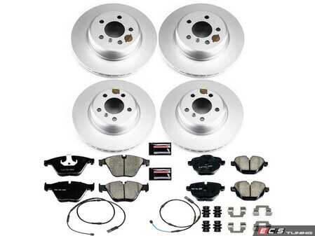 ES#4794352 - CRK7237 - PowerStop Z23 Evolution Geomet Coated Brake Kit - Complete Geomet Z23 brake refresh with sensors for F10 528i. - Power Stop - BMW